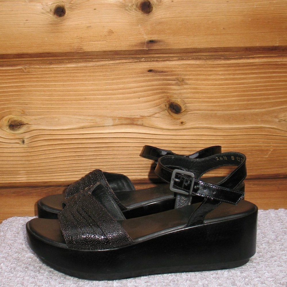 Robert Clergerie Black Platform Sandals